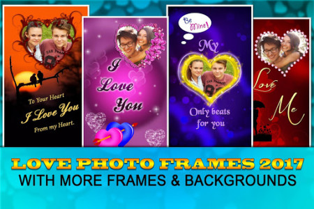 اسکرین شات برنامه love photo greetings: love Romantic photo frames 8