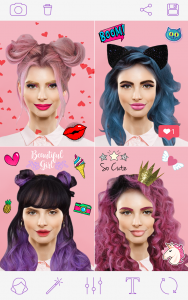 اسکرین شات برنامه Pink Hair 4