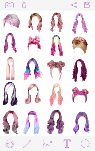 اسکرین شات برنامه Pink Hair 2