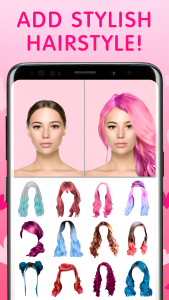 اسکرین شات برنامه Pink Hair 6