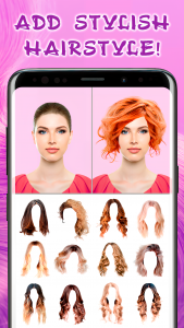 اسکرین شات 3 برنامه Hairstyles for your face