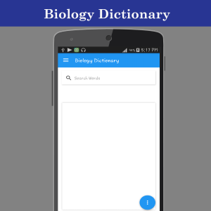 اسکرین شات برنامه Biology Dictionary 1