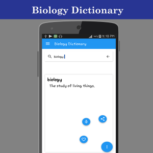 اسکرین شات برنامه Biology Dictionary 3