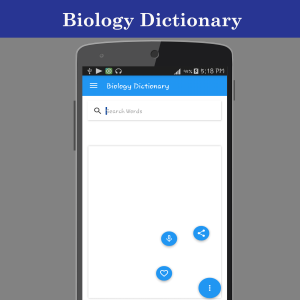 اسکرین شات برنامه Biology Dictionary 2
