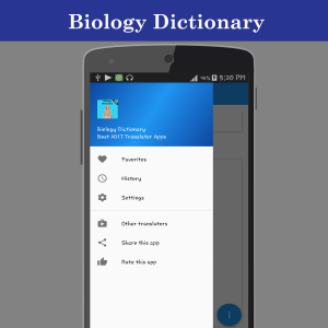 اسکرین شات برنامه Biology Dictionary 6