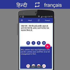 اسکرین شات برنامه Hindi French Translator 2