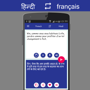 اسکرین شات برنامه Hindi French Translator 7