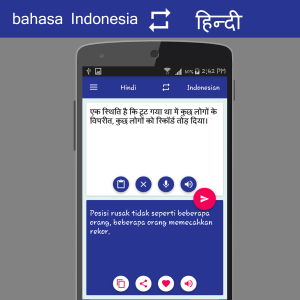 اسکرین شات برنامه Indonesian Hindi Translator 4