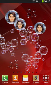 اسکرین شات 1 برنامه Photo Bubbles Live Wallpaper