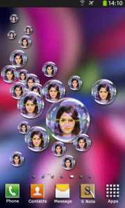 اسکرین شات 3 برنامه Photo Bubbles Live Wallpaper