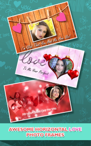 اسکرین شات 5 برنامه Love Photo frames Collage