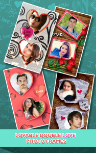 اسکرین شات 2 برنامه Love Photo frames Collage