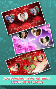 اسکرین شات 6 برنامه Love Photo frames Collage