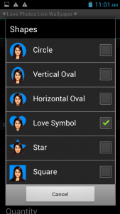 اسکرین شات برنامه Love Photos Live Wallpaper 3