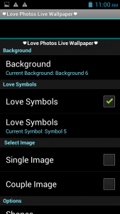 اسکرین شات 5 برنامه Love Photos Live Wallpaper