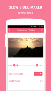 اسکرین شات برنامه Slow Video Maker 2