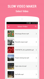 اسکرین شات برنامه Slow Video Maker 1