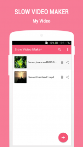 اسکرین شات برنامه Slow Video Maker 5