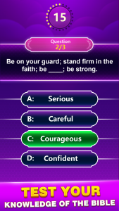 اسکرین شات 3 بازی Bible Trivia - Word Quiz Game