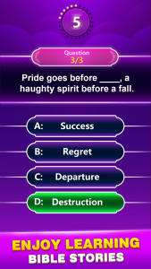 اسکرین شات 4 بازی Bible Trivia - Word Quiz Game