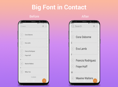اسکرین شات برنامه Big Font: Enlarge font - BigFont & Larger Font 8