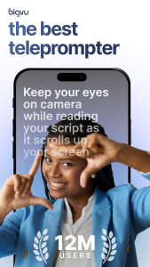 اسکرین شات 1 برنامه BIGVU Teleprompter & Captions