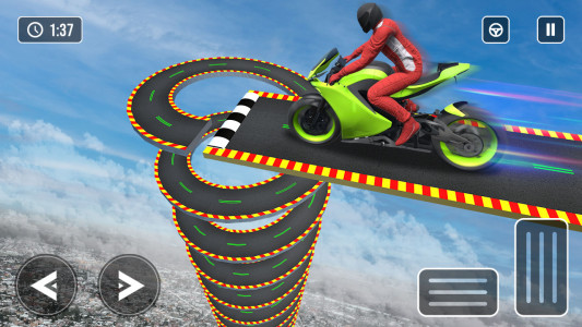 اسکرین شات بازی Mega Ramp Bike Stunt Games 3D 1