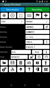 اسکرین شات برنامه Handy GPS lite 1