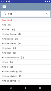 اسکرین شات 2 برنامه German Article Finder