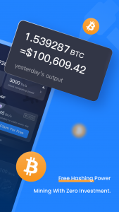 اسکرین شات 2 برنامه Bitcoin mining - Miner NFT