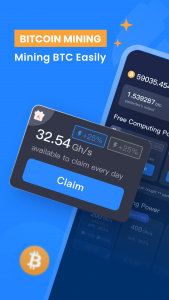 اسکرین شات 1 برنامه Bitcoin mining - Miner NFT