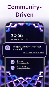 اسکرین شات 5 برنامه Niagara Launcher ‧ Home Screen