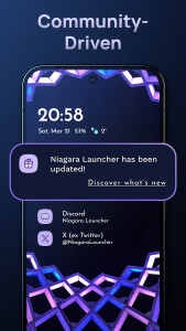 اسکرین شات برنامه Niagara Launcher ‧ Home Screen 5