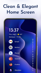 اسکرین شات برنامه Niagara Launcher ‧ Home Screen 1