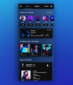 اسکرین شات برنامه Social Music Player & Radio - MusiqX 3