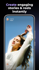 اسکرین شات 1 برنامه Instory | Story Video Maker