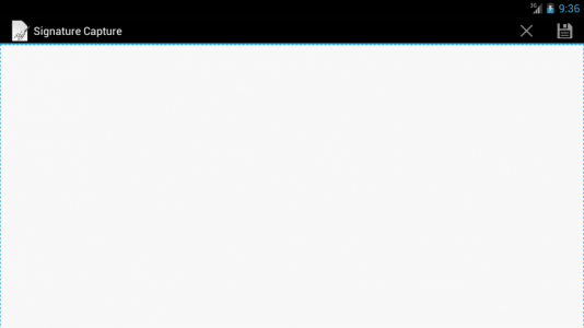 اسکرین شات 1 برنامه Signature Capture