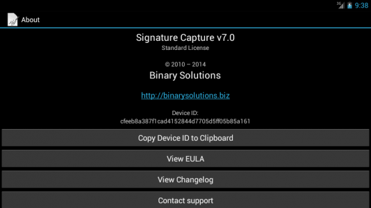 اسکرین شات برنامه Signature Capture 4