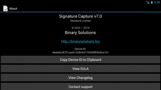اسکرین شات 4 برنامه Signature Capture