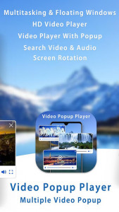 اسکرین شات برنامه Video Popup Player : Multi Video Floating Player 5