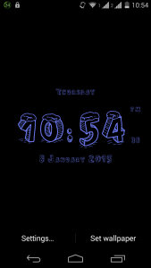 اسکرین شات 6 برنامه 3D Clock Live Wallpaper