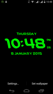 اسکرین شات 1 برنامه 3D Clock Live Wallpaper