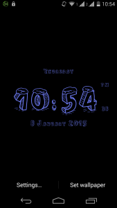 اسکرین شات 6 برنامه 3D Clock Live Wallpaper
