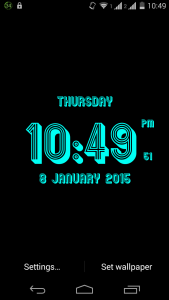 اسکرین شات 2 برنامه 3D Clock Live Wallpaper