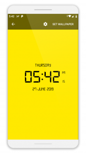 اسکرین شات برنامه LED Digital Clock Wallpaper 6