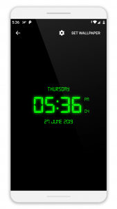 اسکرین شات برنامه LED Digital Clock Wallpaper 1