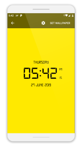 اسکرین شات 6 برنامه LED Digital Clock Wallpaper