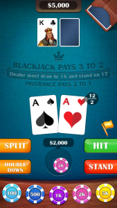 اسکرین شات بازی Blackjack 21: casino card game 2