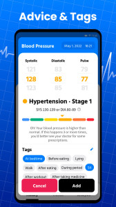 اسکرین شات 4 برنامه Blood Pressure App Pro