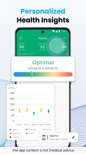 اسکرین شات برنامه Blood Sugar & Pressure Tracker 4